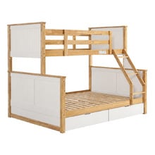 Midson Single Over Double Bunk Bed with Drawers